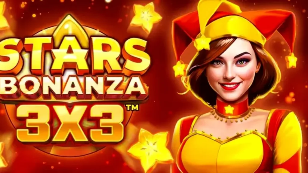 Tampilan visual slot Stars Bonanza 3x3 dengan tema buah dan kosmik